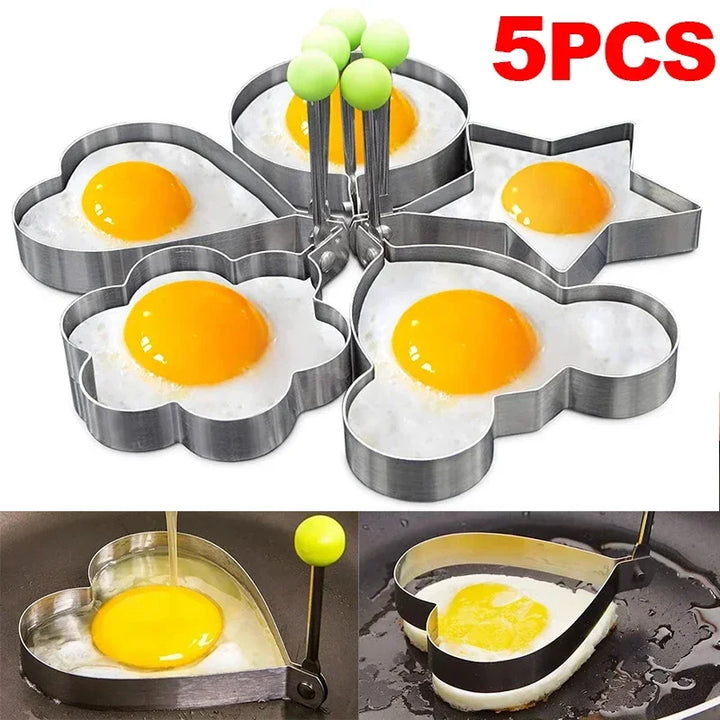 Stainless Steel Heart-Shaped Fried Egg