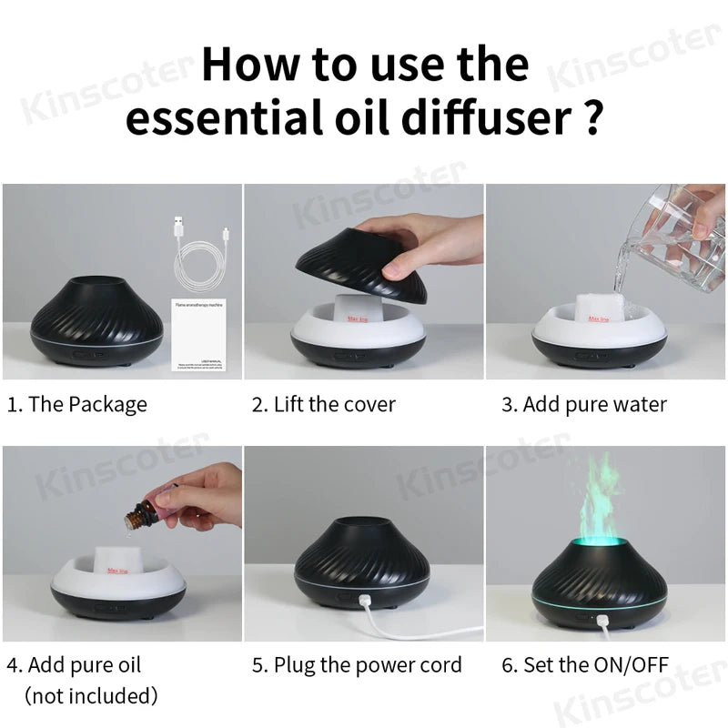 Volcanic Aroma Diffuser Essential Oil Lamp