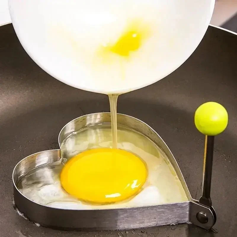 Stainless Steel Heart-Shaped Fried Egg