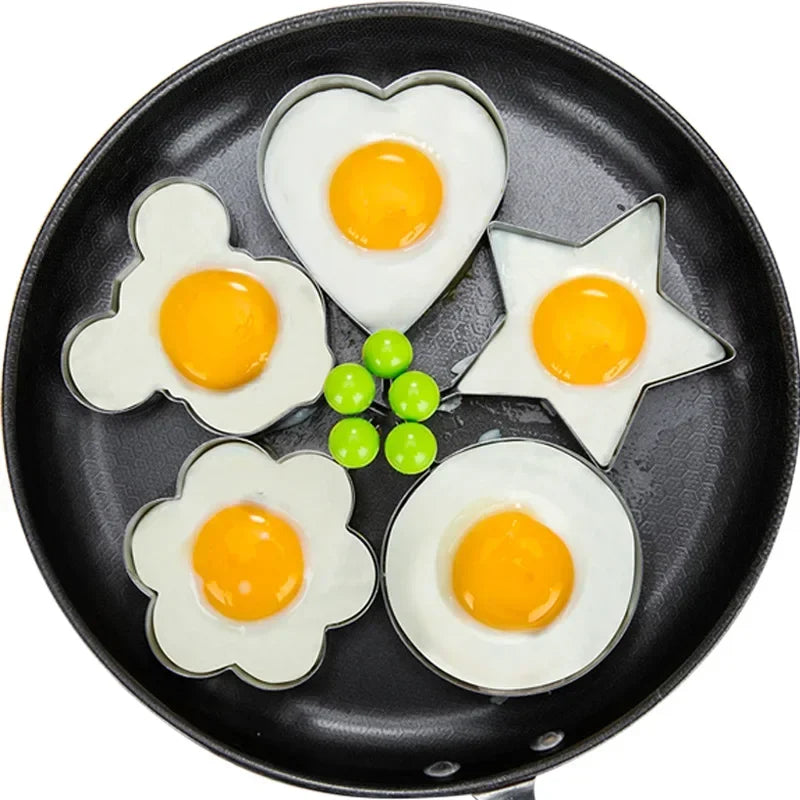 Stainless Steel Heart-Shaped Fried Egg