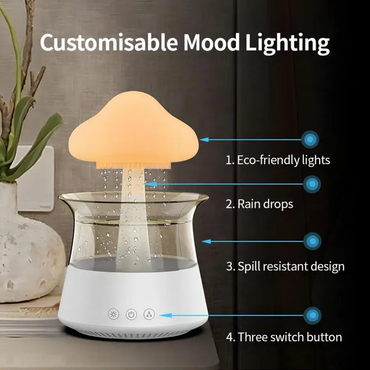 Rain Cloud Diffuser Humidifier Colorful Lamp