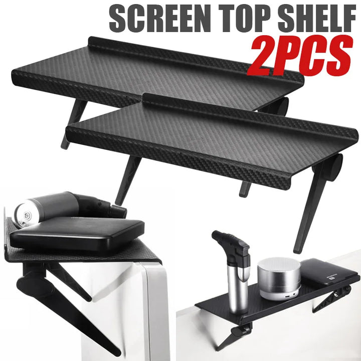 TV Screen Top Shelf Monitor Stand Organizer