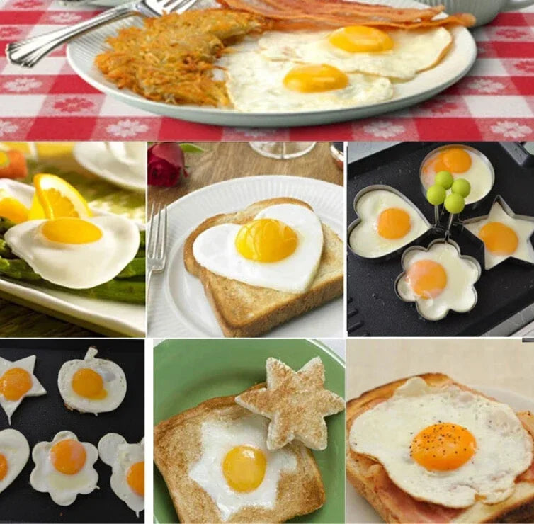 Stainless Steel Heart-Shaped Fried Egg