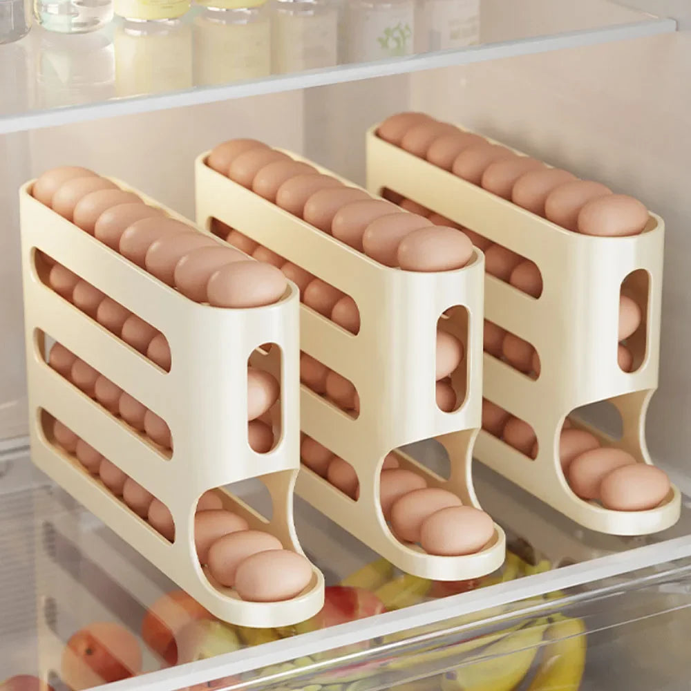 Automatic Rolling Egg Holder Rack