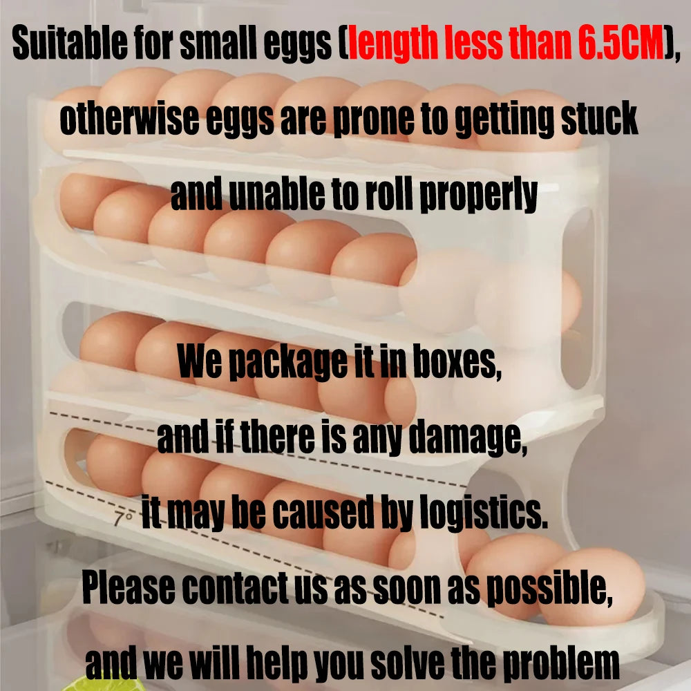 Automatic Rolling Egg Holder Rack