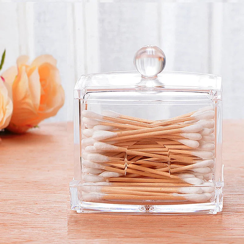 Acrylic Cotton Swab Storage Box